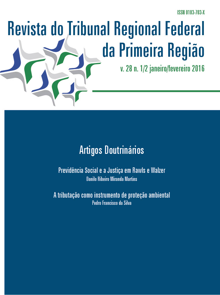 					Visualizar v. 28 n. 1/2 (2016): Revista do Tribunal Regional Federal da 1ª Região
				
