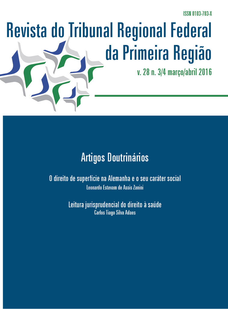 					Visualizar v. 28 n. 3/4 (2016): Revista do Tribunal Regional Federal da 1ª Região
				