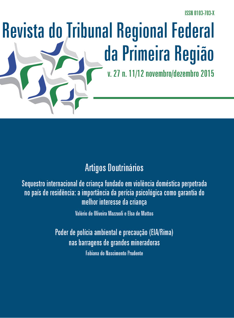 					Visualizar v. 27 n. 11/12 (2015): Revista do Tribunal Regional Federal da 1ª Região
				