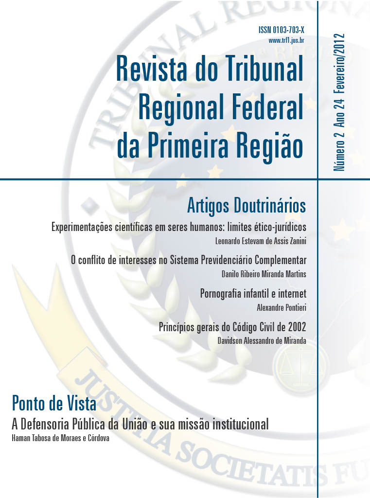 					View Vol. 24 No. 2 (2012): Revista do Tribunal Regional Federal da 1ª Região
				