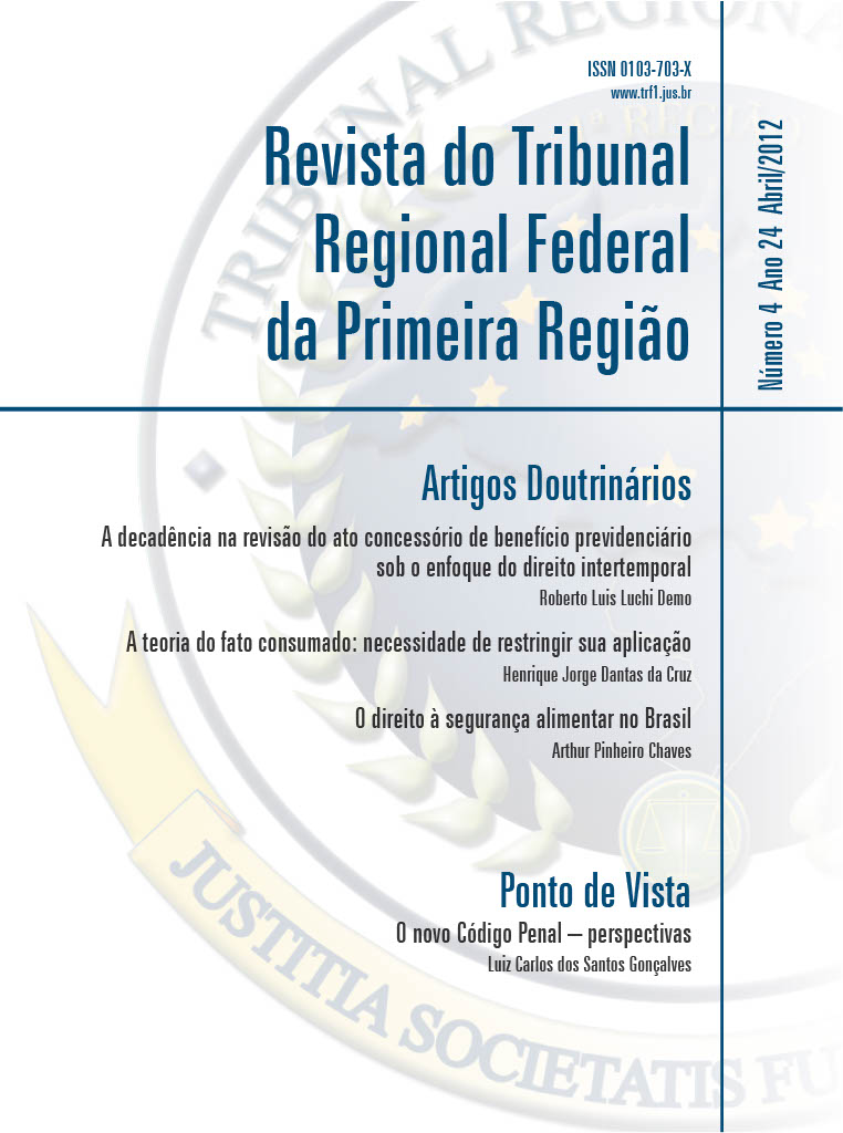 					Visualizar v. 24 n. 4 (2012): Revista do Tribunal Regional Federal da 1ª Região
				